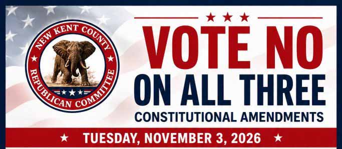 Vote No on All Three Constitutional Amendments
Tuesday, November 3, 2026
